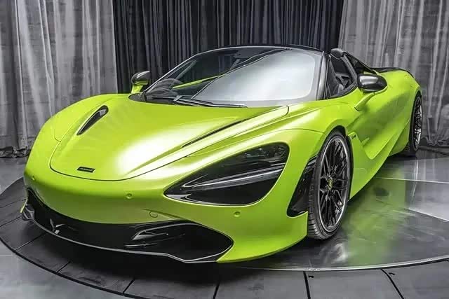 迈凯伦720s,绿色车漆太好看了