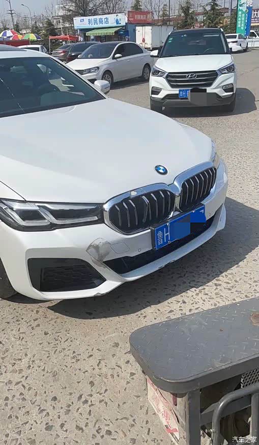 【图】21款540i被撞……_宝马5系论坛_汽车之家论坛