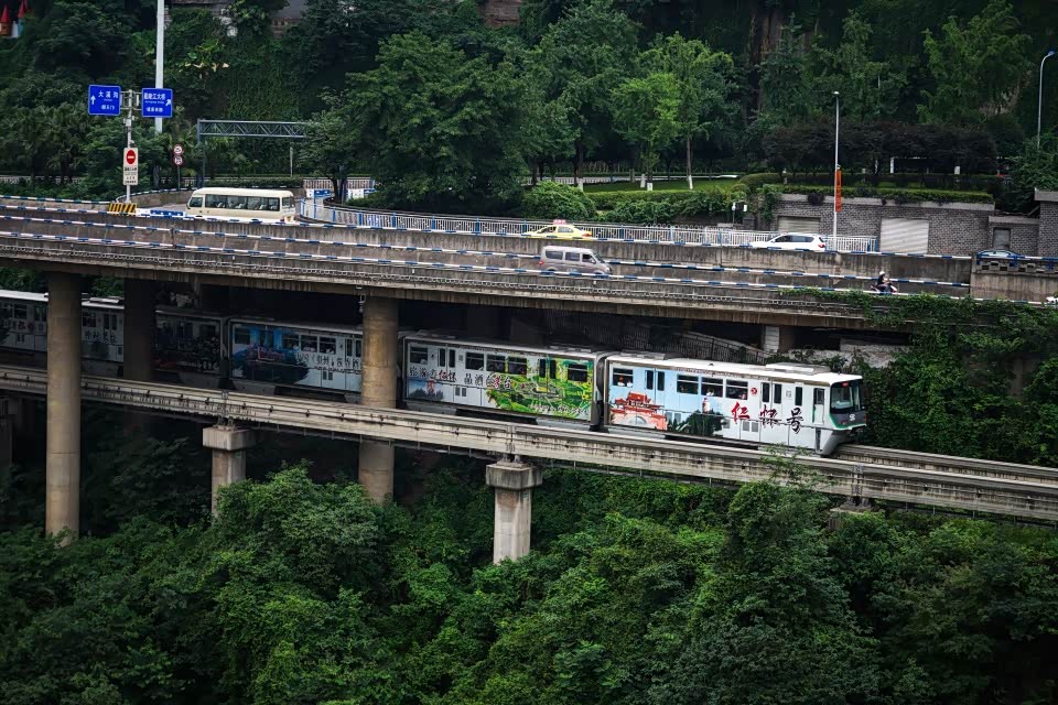 单轨,顾名思义,就是只有一条轨道的列车