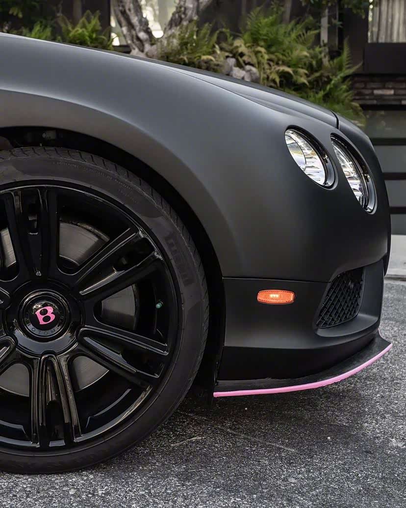 【图】这粉色前包围,轮毂标,多少有点骚气_宾利论坛_汽车之家论坛