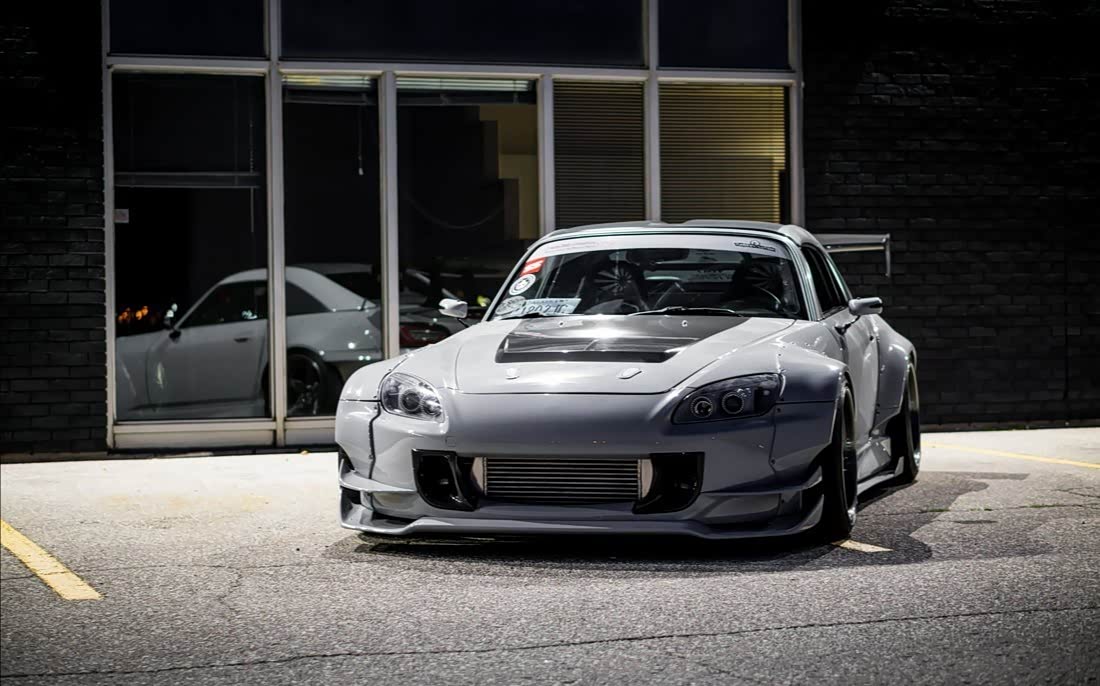 战斗灰本田s2000改装,好想要拥有.