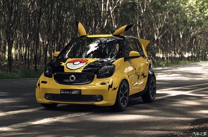 【图】奔驰smart私人定制彩绘皮卡丘_装饰改装论坛_汽车之家论坛