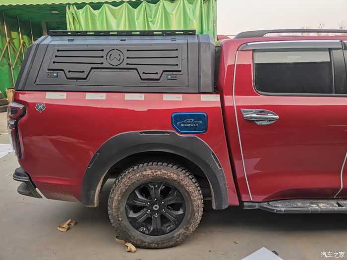 长城炮越野版三开门平顶高盖锰钢材质防雨防盗车身免打孔安装