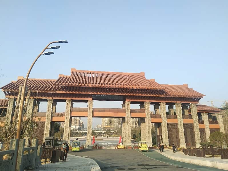 三垟湿地门,是是壮观.