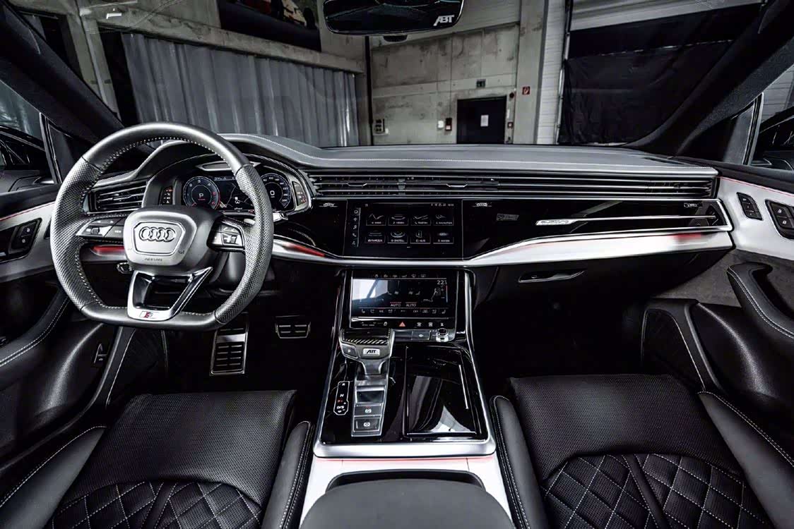 奥迪q8改装abt套件感觉又战斗了不少