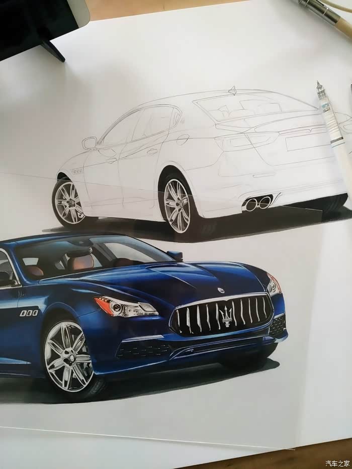 【吉手绘】玛莎拉蒂-ghibli