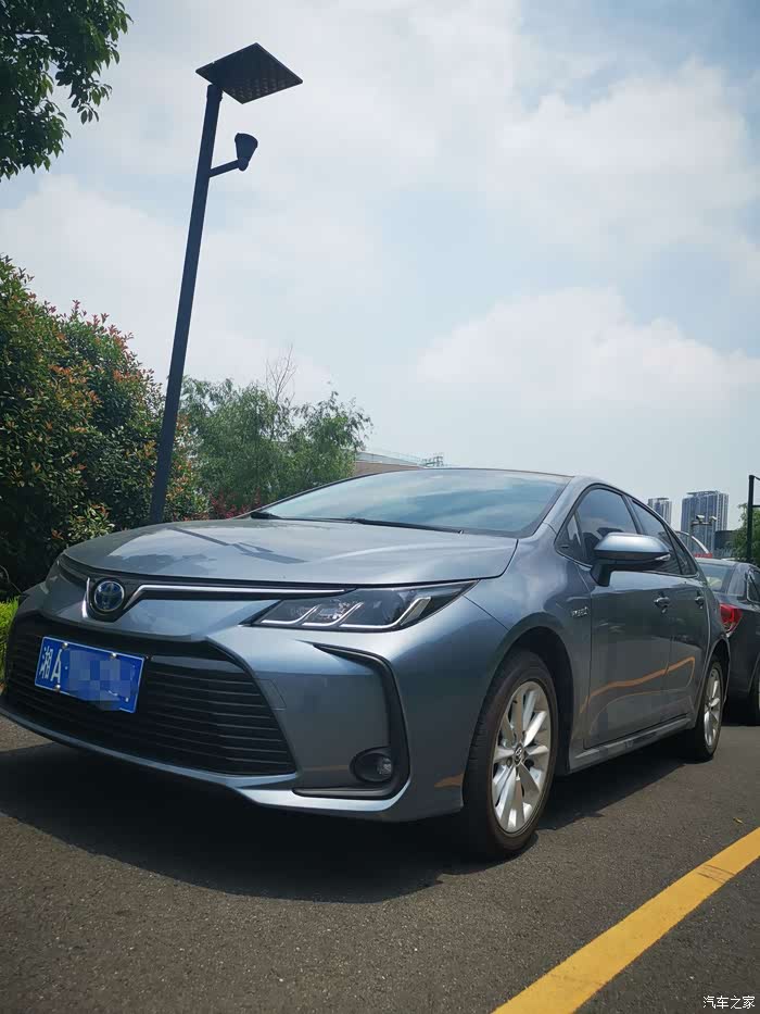 梅溪湖最亮眼的小妖精,天青石色卡罗拉双擎!