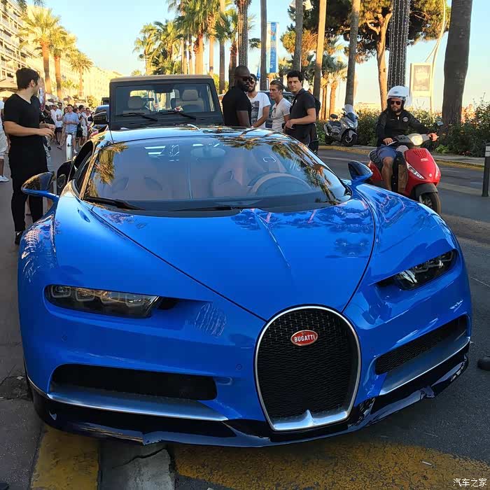 沙特王子的蓝色布加迪chiron新一代神龙