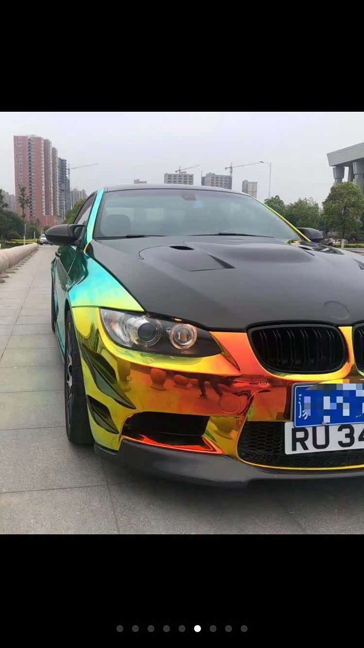 这个车膜贴得太有个性了