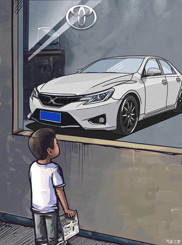 各位大神,谁有漫画小男孩12款锐志的漫画图