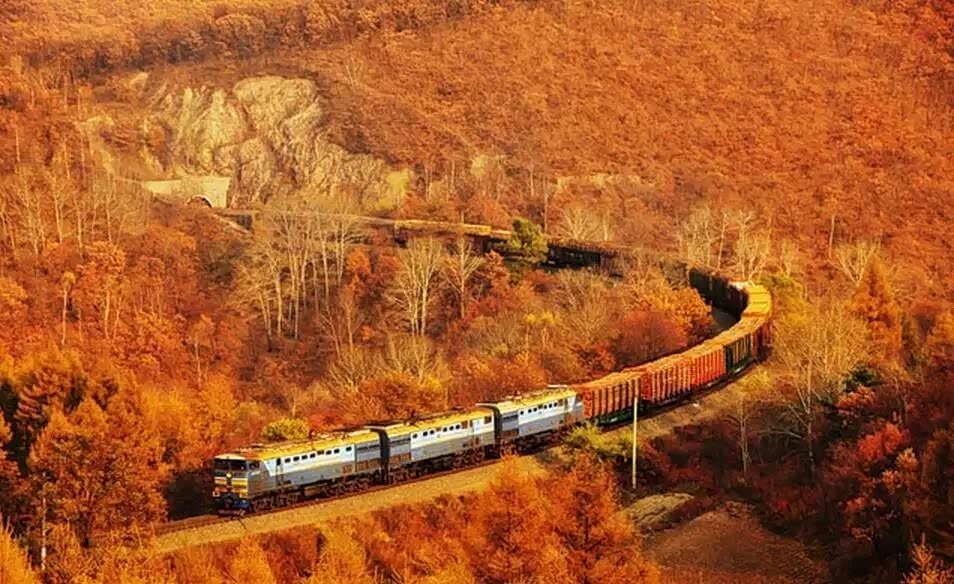 开往长白山的绿皮火车,风景美到不敢眨眼睛