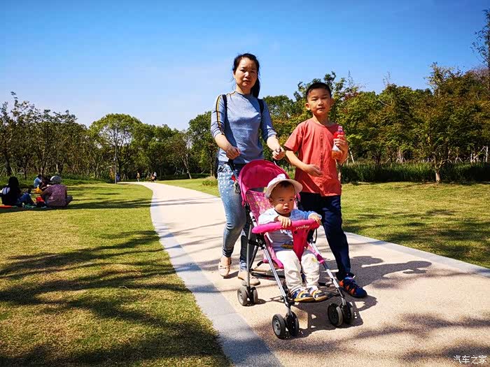 自驾游全家游玩城市森林公园