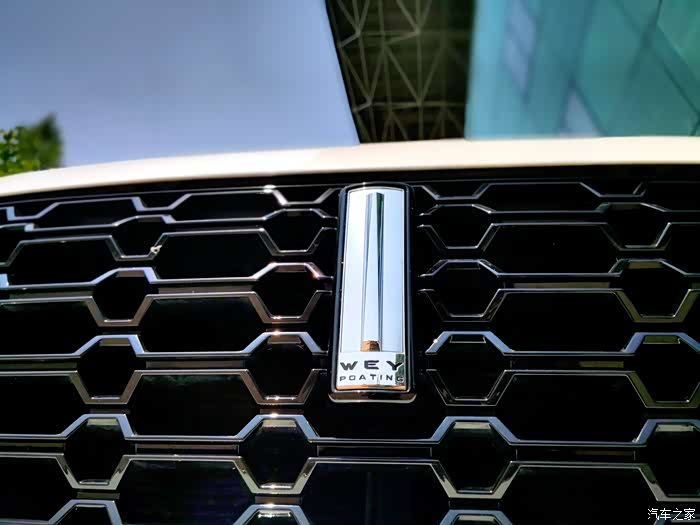 先来咱们帅气的wey车标镇楼,简单大气的车标,寓意着wey要做中国豪华