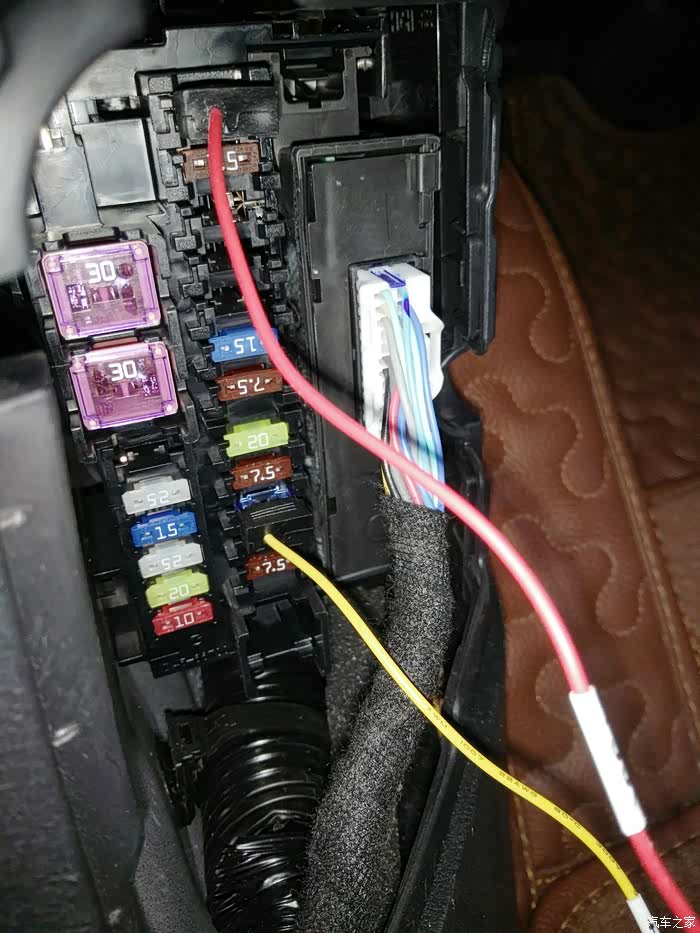 【马自达cx-5】安装行车记录仪保险盒取电全过程