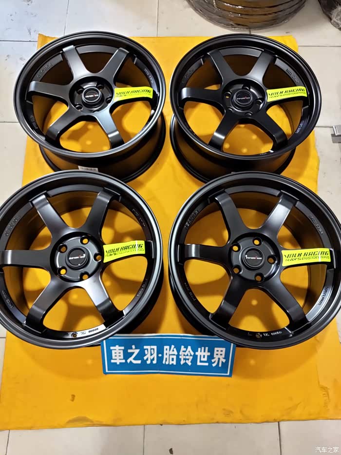 一直都很帅,黑色本田思域改装18寸轮毂 效果展示