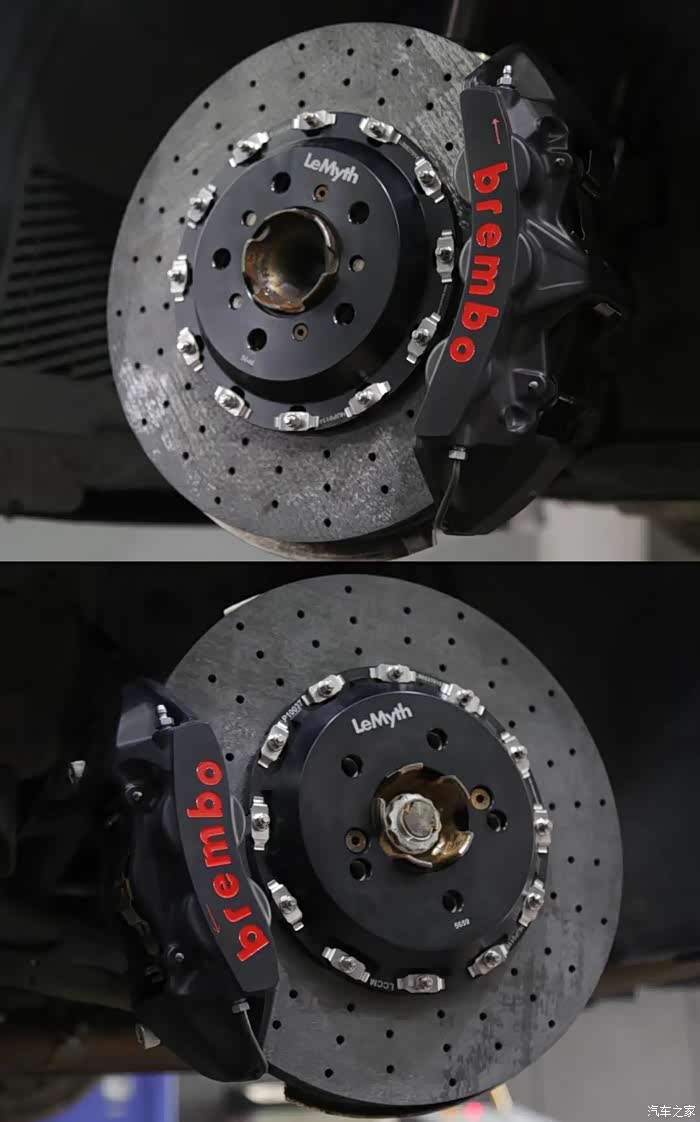 m2后期升级碳陶盘brembogts卡钳作业