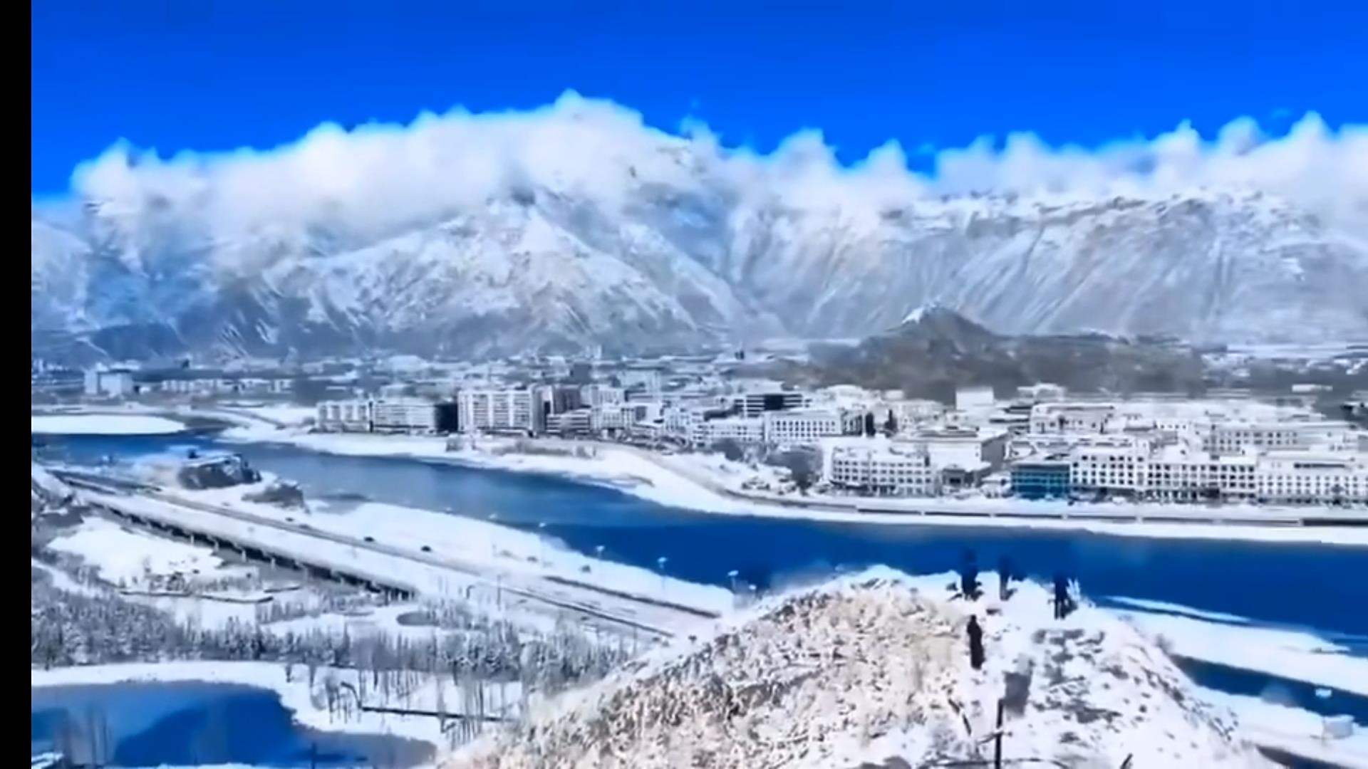 冬天的拉萨雪景_重庆_手机汽车之家