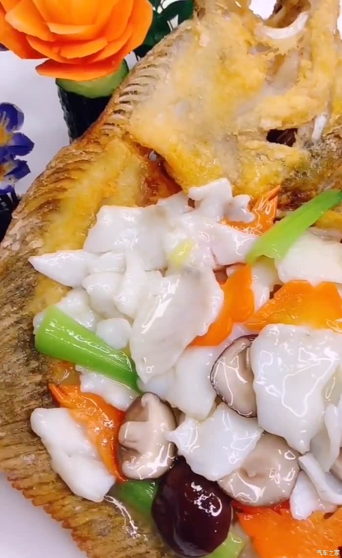 多宝鱼做的滑溜鱼片