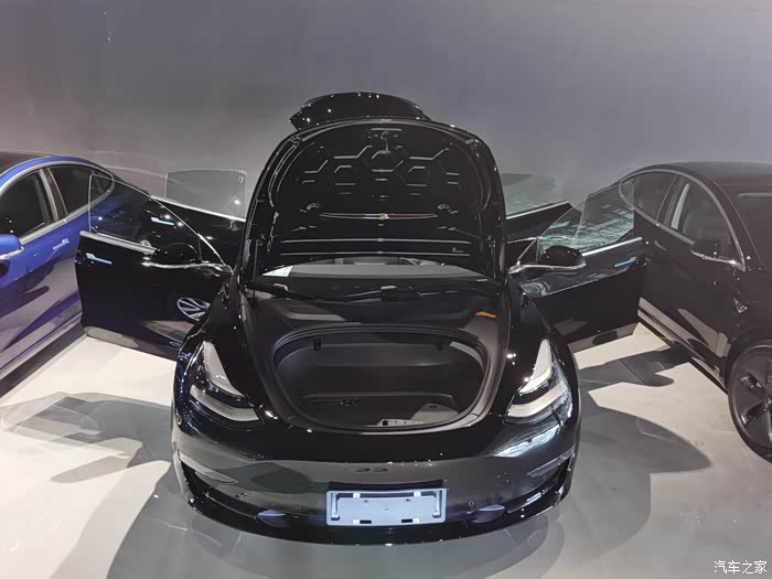 特斯拉毛豆三提车作业黑色盖中盖国产长续版生日礼物还挺合适