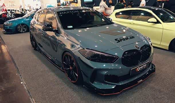 最帅宝马1系亮相水泥灰车身