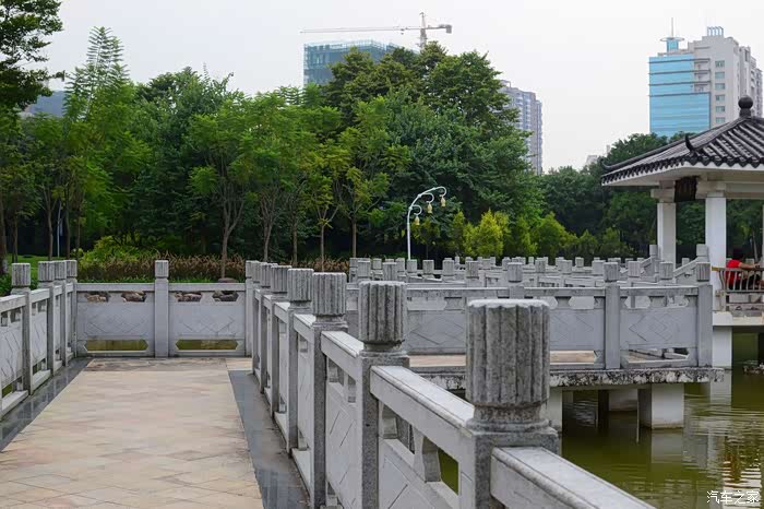 烈阳高照柳州鹿山公园秀美大自然