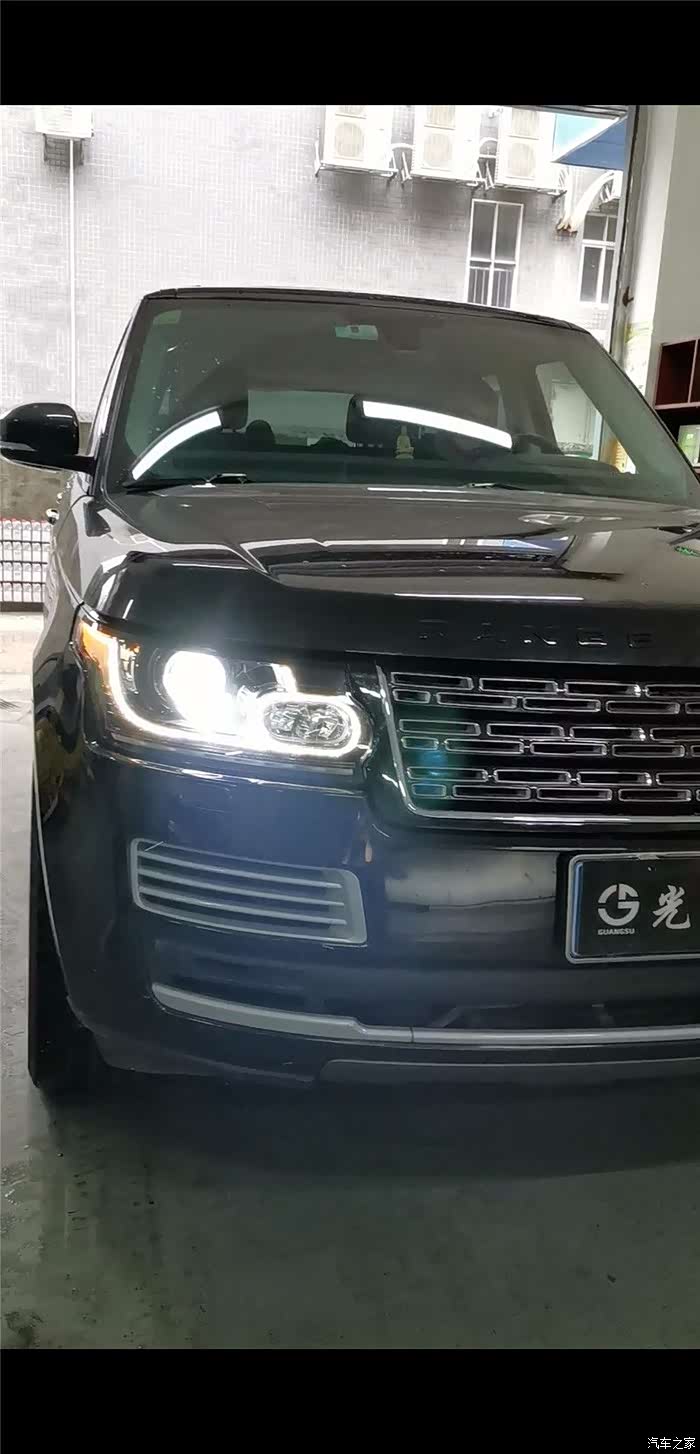 路虎揽胜车灯升级亮野l3透镜