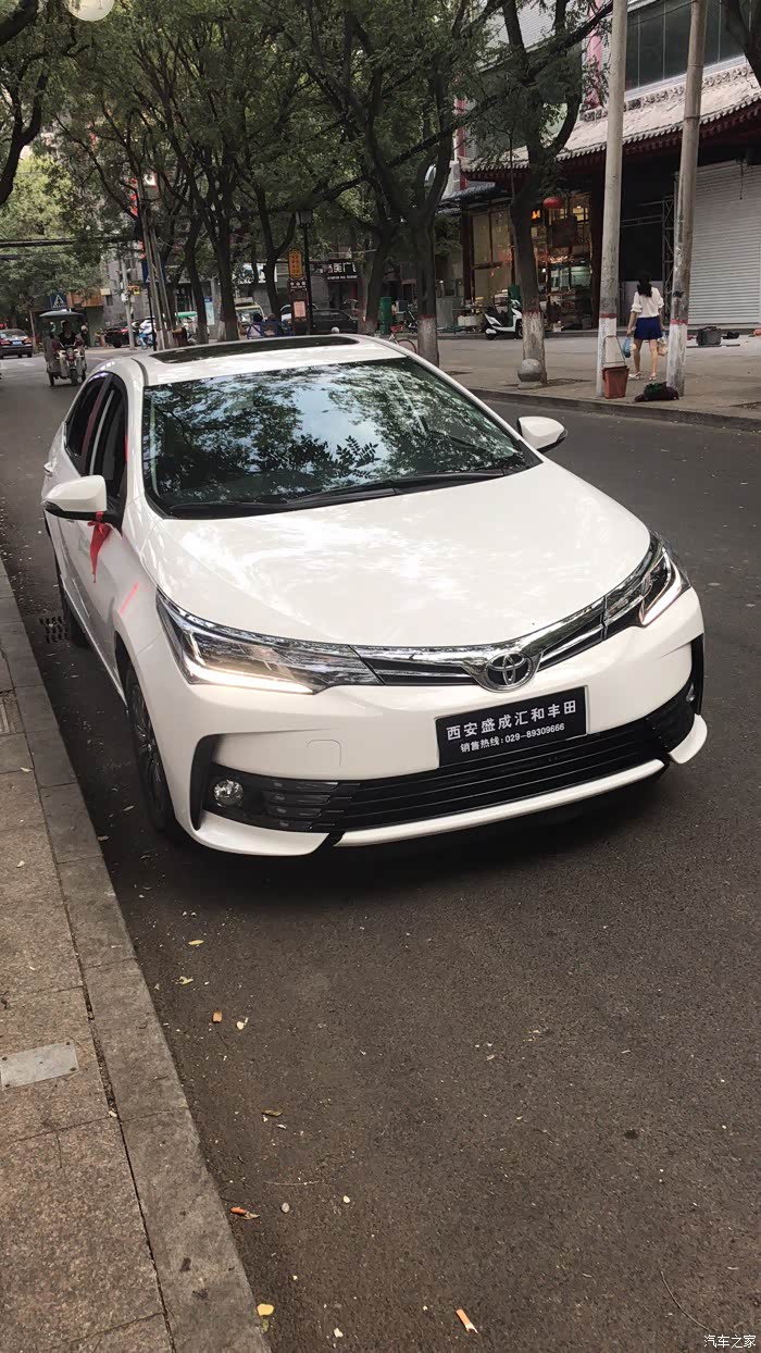 卡罗拉2018款gli智辉版提车附led大灯效果车价更新180822