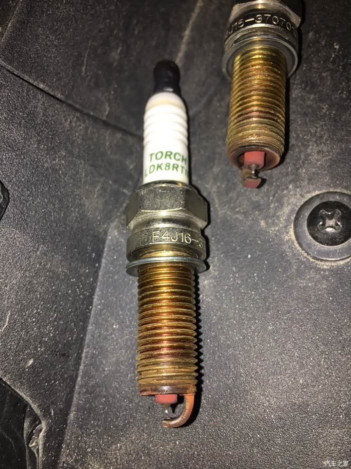 【图】5万5换下的火花塞,感觉奇瑞还是可以的.内行看看!