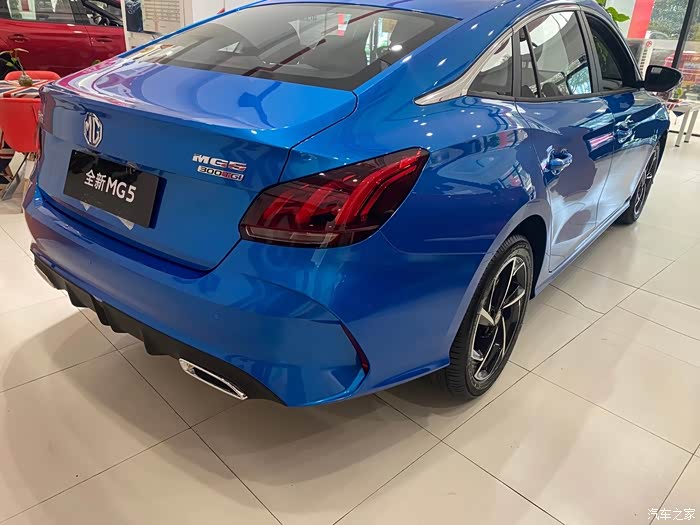 【图】罕见蓝色mg5,恭喜提车._名爵5论坛_汽车之家论坛