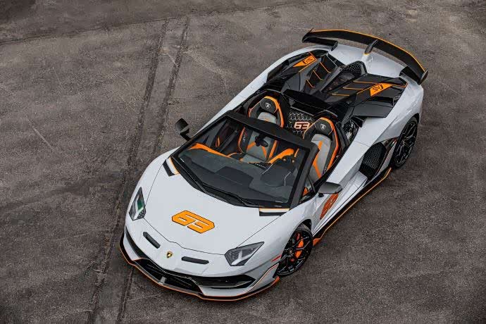aventador svj 63 涂装让人眼前一亮啊!