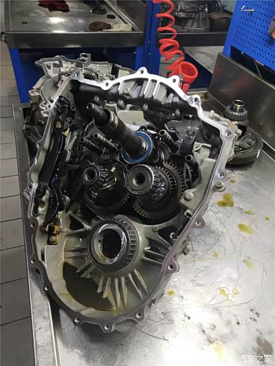 【每日拆箱】北京别克威朗汽车偶尔挂不上档现象变速箱拆解维修