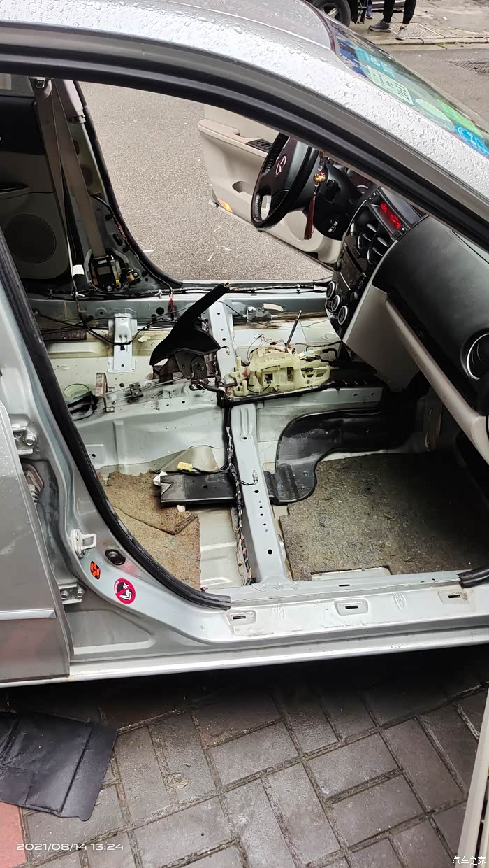 马自达6天窗漏水电路故障!浙江宁波!马自达6专修!