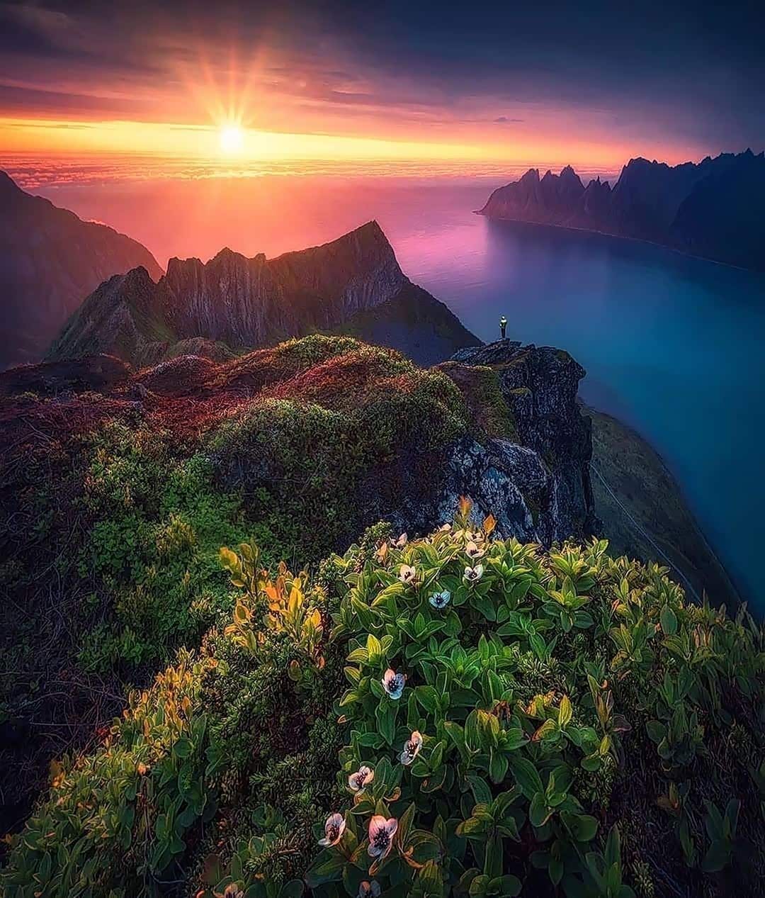 挪威的魔幻风景,那山山水水,摄人心魄.