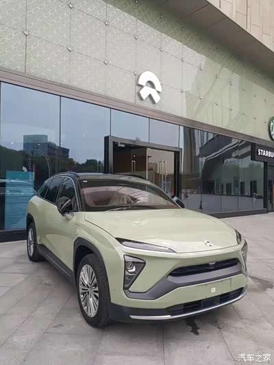 遇见蔚来的网红晨雾绿es6