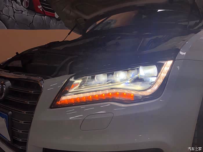 【图】浅谈a7老款升级s7 rs7 泪眼led经典大灯与改新款_奥迪a7论坛
