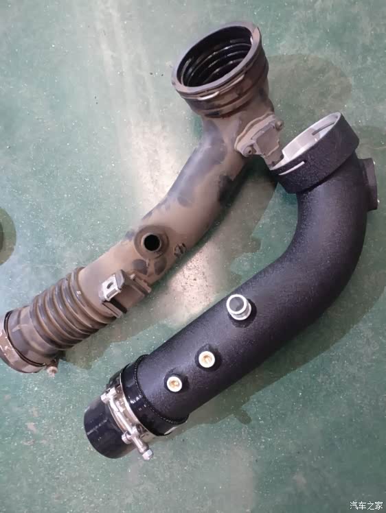 【图】535gt更换订制的全金属涡轮管,解决n55通病_宝马5系gt论坛_汽车