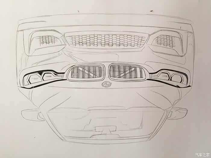 绘车分子大片来袭黑白双煞手绘宝马m4