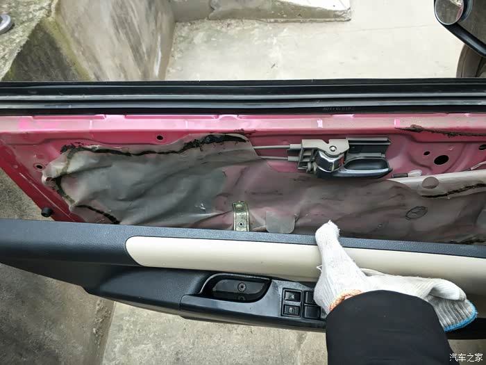 【图】车门内侧板好拆吗,车门闭门器弄坏了_奥拓论坛_汽车之家论坛