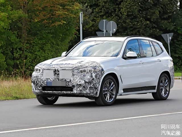 2022款中期改款宝马x3 m最新谍照!