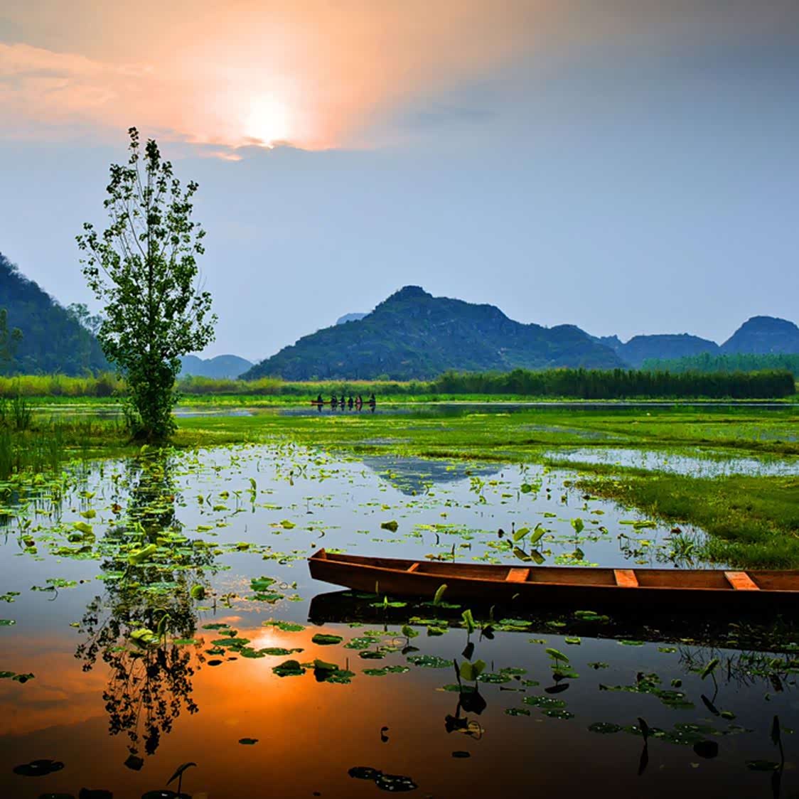 图 普者黑,有着独特的云南高原湖泊湿地生态系统.