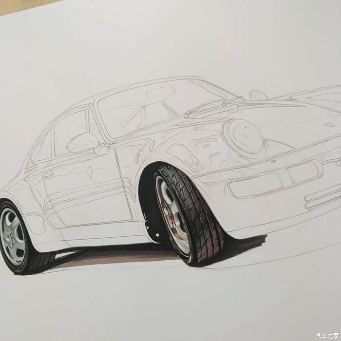 【吉手绘】再绘保时捷911