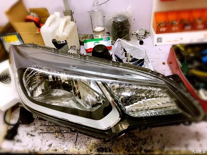 拆原厂飞度灯