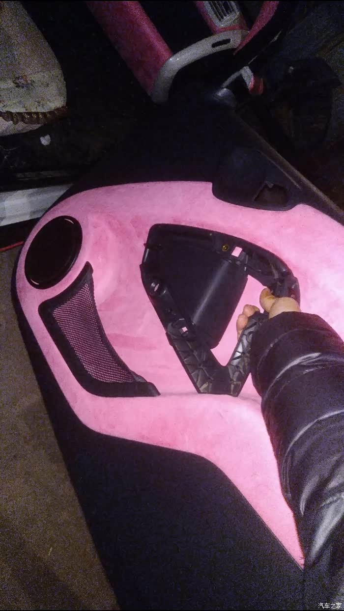 粉粉粉粉粉敞篷版smart改粉色内饰