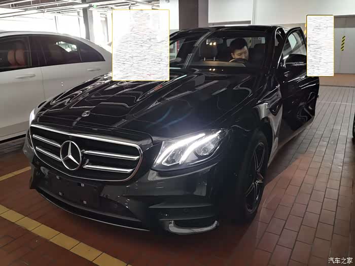 不寻常的提车作业奔驰标轴e200运动版曜岩黑