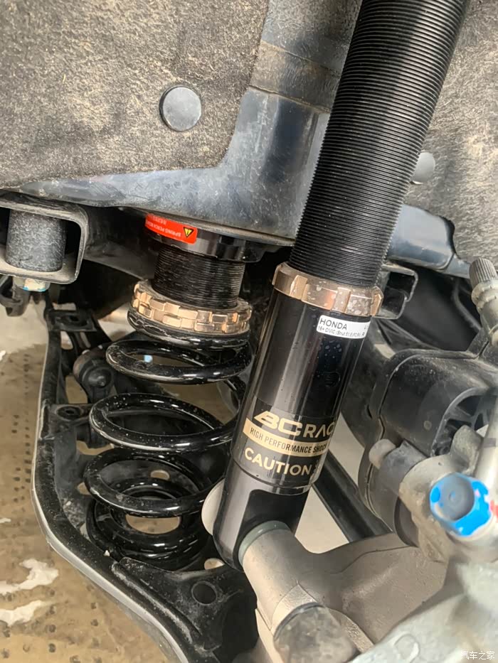 求十代思域bcbr绞牙避震车身高度调节方法