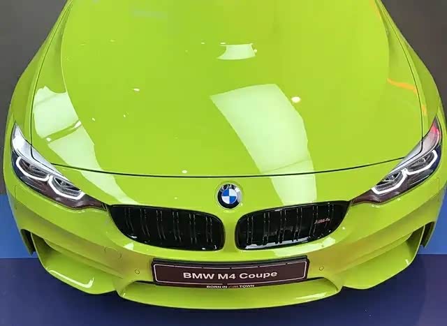 【图】荧光绿宝马m4 coupe你见过吗?_宝马m系论坛_汽车之家论坛