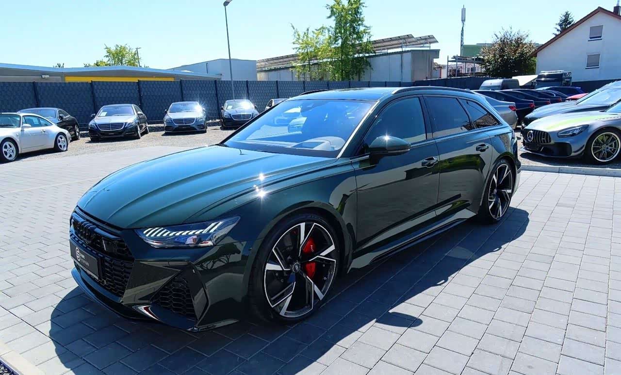 all-new rs6奥迪独家:布鲁斯特绿 超级好看