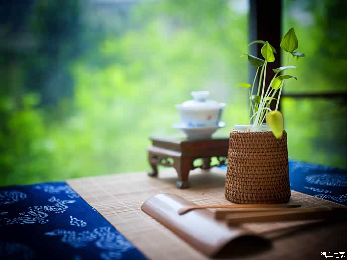 清晓南山忽入座一壶秋雨试茶时