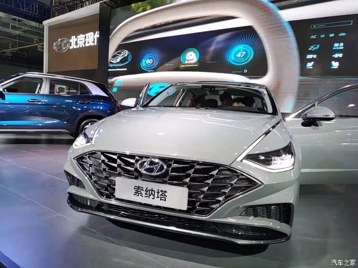 车展实拍第十代索纳塔