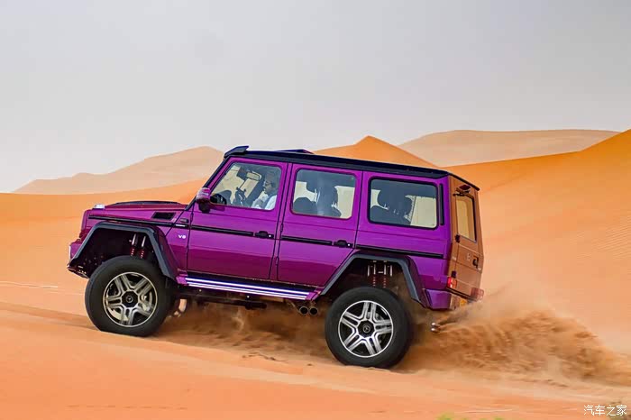 紫色奔驰大g激情满满的